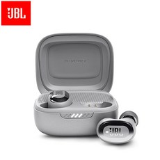 JBL-라이브 FREE2 트루 무선 블루투스 이어폰 소음 차단 이어버드 음악 스포츠 헤드셋 5.2 땀 방지, [01] 은