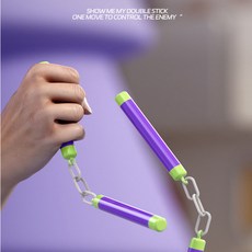 1+1세트 3D 미니 쌍절곤 쌍절봉 피젯토이 스트레스해소 당근칼