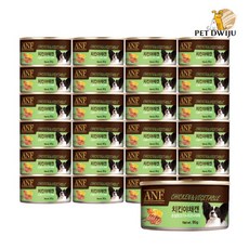 에이엔에프 강아지 간식캔, 03 순살닭고기+치즈+야채, 95g, 24개