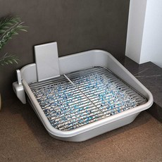  강아지 화장실 소형견 애완용 변기 강아지 전용 배변판, 대형 사이즈 (간격 18MM) 