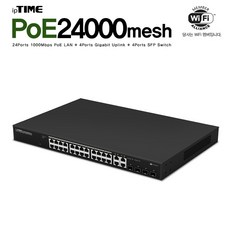 ipTIME PoE24000mesh 24포트 기가비트 PoE LAN 스위칭허브