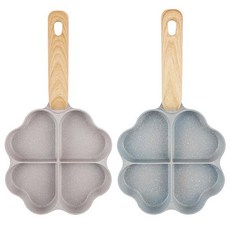 나리히라 IH 인덕션 하트 에그팬 4구 계란 후라이팬 21cm, 1개