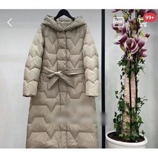 여성 경량 덕다운 롱패딩