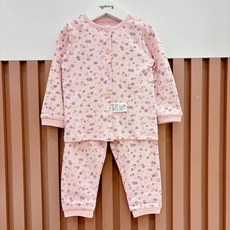 아가방 중계점*best*당일발송!!! 9900원 보미내의 잔꽃무늬가 사랑스런 봄 가을 겨울내의 무형광 여아내의