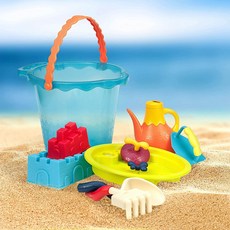 [브랜드B] 샌드 캐슬 모래성 쌓기 모래놀이 세트 B. toys - Shore Thing Beach Bucket Set Toy