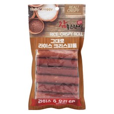 참좋은간식 그대로 크리스피롤 라이스 오리 6p 간식, 10팩