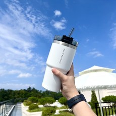 오슬로 리볼브 텀블러, 화이트, 600ml, 1개