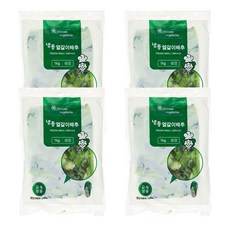 무침 국 볶음용 농우 냉동 얼갈이 배추, 4개, 1kg