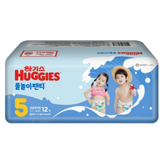 하기스 물놀이팬티 특대형 아동용 5단계(11~16kg) 12p, 96매, 5단계