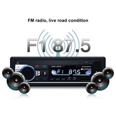 자동차 블루투스 MP3 자동차 라디오 스테레오 자동 라디오 블루투스 V2.0 12V 대시 1 Din FM Aux 입력 수신기 SD USB MP3 자동차 오디오 플레이어|자동차, 1개, 러시아, JSD  520 FM Radio