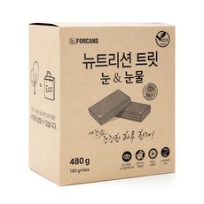 뉴트리션트릿 에코팩 눈&눈물 60개입 480g 강아지 눈 건강 눈물자국 관리 높은 기호성 - 포켄스뉴트리션