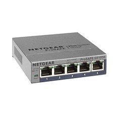 [독일] Netgear GS105E-200PES 5-Port Smart Managed Plus Gigabit Switch (up to 2000 Mbps plug-and-play, 5 Port
