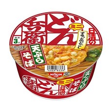 [NISSIN] 닛신 돈베이 덴뿌라 소바 미니 1 BOX, (동) 가다랑어 스프