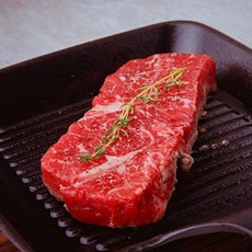 1등급 국내산 소고기 보리소 채끝스테이크 300g (푸드), 1개