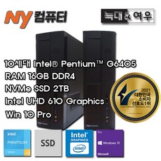 엔와이컴퓨터 10TH HC-N6405S-SVR+10PRO+주변기기(G6405/16GB/SSD2TB/UHD610/WIN10PRO) - g6405