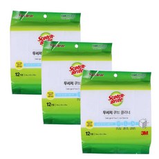 3M 무세제 큐브 크리너 12EA x 3개