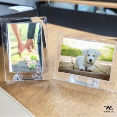 하네르 차량용액자 아크릴 사진걸이, 1개, 투명, 세로
