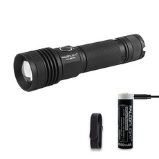 팔콘라이트 FL-LZ01PRO USB C 직접충전 고출력 LED손전등 후레쉬, 블랙 세트(배터리포함), 1개 손전등세트(배터리포함), 1개