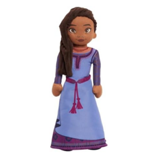 Disney Wish 8-inch Talking Plush Asha Interactive Toy Black Hair and Purple Dress Kids Toys for A, 상세참조 - 아샤드레스