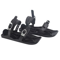 스키플레이트 착용가능 스노우보드 썰매 스키 Snowfeet SnowskatesMini skis, 블랙 SF 익스프레스