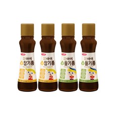 베베스트 처음먹는 순 아이 국산 참기름 75ml+들기름 75ml 2종 2세트, 1개