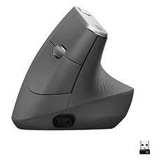 해외1462140 Logitech 로지텍 MX 버티칼 무선 마우스 Advanced Ergonomic Design Reduces Muscle strain, Mouse_Graphite, Graphite, 상세 설명 참조0