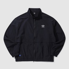 엄브로 UMBRO 클래식 스탠넥 바람막이 웜업 자켓 블랙UP221CJK41