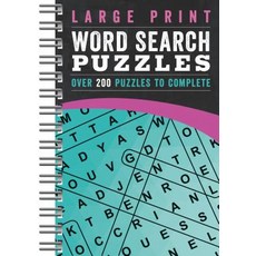 (영문도서) Large Print Word Search Puzzles Teal: Over 200 Puzzles to Complete Spiral, Parragon, English, 9781680524871