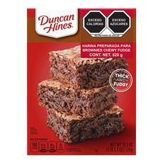Duncan Hines Chewy Fudge Brownie Mix 18.3 Ounce (Pack of 12) Duncan Hines 츄이 퍼지 브라우니 믹스 18.3온스(12팩, 518g, 12개