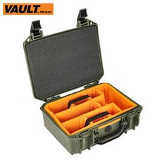 펠리칸 V200 WD 볼트 케이스 (With Padded Dividers) 펠리칸케이스 펠리칸가방, V200 WD 볼트 케이스 오디 그린