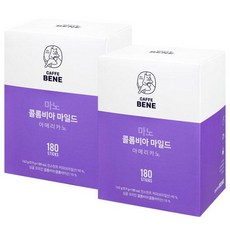 카페베네 마노 콜롬비아 마일드 원두커피믹스 180P, 0.9g, 180개입, 2개