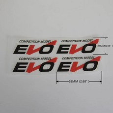 자동차 스타일링 스티커 레이 볼크 레이싱 장식 타이어 휠 방수, 4.EVO, 1개