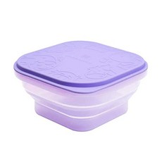 EOM 유아용 접을 수있는 스낵 용기 식품 등급 실리콘 BPA 프탈레이트 프리 14oz 6 개월 이상 - E089208962H9GV6, 기본