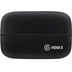 Elgato 1GC109901004 Game Capture Card HD60 S Stream and Record in 1080p60 for PlayStation 4 Xbox One & 360 USB허브, BLACK