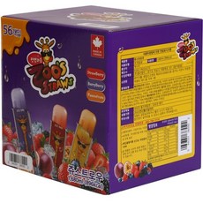 쥬스트로우 아이스바 30ml x 56입+마스크팩1장 사은품증정, 1box