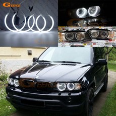BMW X5 E53 2000 2001 2002 2003 2004 2005 2006 CCFL 키트 HALO RING DAY LIGHT, For facelift HD
