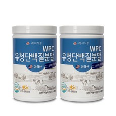 백세식품 WPC유청단백질분말100% 500g통 미국산 HACCP 인증제품, 2개, 500g