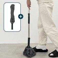 곽씨네슈퍼 바닥 청소 밀대 걸레 극세사, 극세사 밀대 + 추가헤드, 1세트