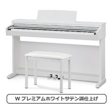 가와이 KAWAI 디지털 피아노 입문 모델 88 키 반응형 해머 액션 KDP120 헤드폰 의자 세트 화이트 블랙 로즈우드 3가지 색상, W프리미엄 화이트