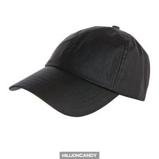 바버 볼캡 블랙 BA252E004-802 왁스 코팅 로고 모자 190135