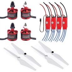  2212 920KV CW CCW 브러시리스 모터 30A Simonk ESC 포함 5V 2A BEC 9450 프로펠러 F450 F500 F550 팬텀 드론 세트당 4개, Packaging 1 