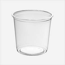 서비스팩용기 HR-24 투명 PET용기+뚜껑 500세트 770ml [샐러드 과일 빙수 반찬 델리 포장용기 배달용기], 용기