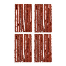 튜브리스 타이어 수리 하네스 100x4mm 스트립 펑크 고무 블랙 하네스, 1개, 5. 40PCs-Brown