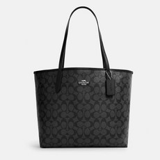 [미국직배송] 코치 시티 토트백 City Tote In Signature Canvas Black