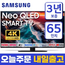 삼성 스마트 TV 65인치 165cm NEO QLED UHD 4K 65QN90B 미러링 넷플릭스 유튜브 스탠드 벽걸이 설치