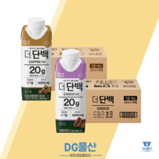 빙그레 더단백 프로틴음료 20g 초코맛 커피맛, 250ml, 18개