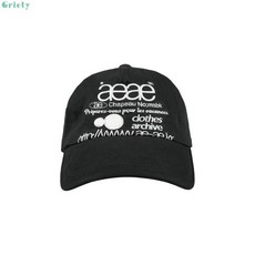 AEAE WEB LOGO 5PANNEL CAP [BLACK]