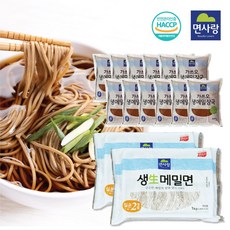 면사랑 메밀소바 12인분 세트 (생메밀면+메밀장국), 0L