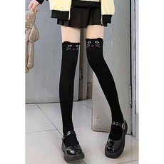 가을 여성 그레이 캐릭터 도톰 루즈 양말 겨울 블랙 학원풍 캐주얼 면 양말