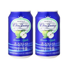 초정탄산 그린애플, 350ml, 24개 경주